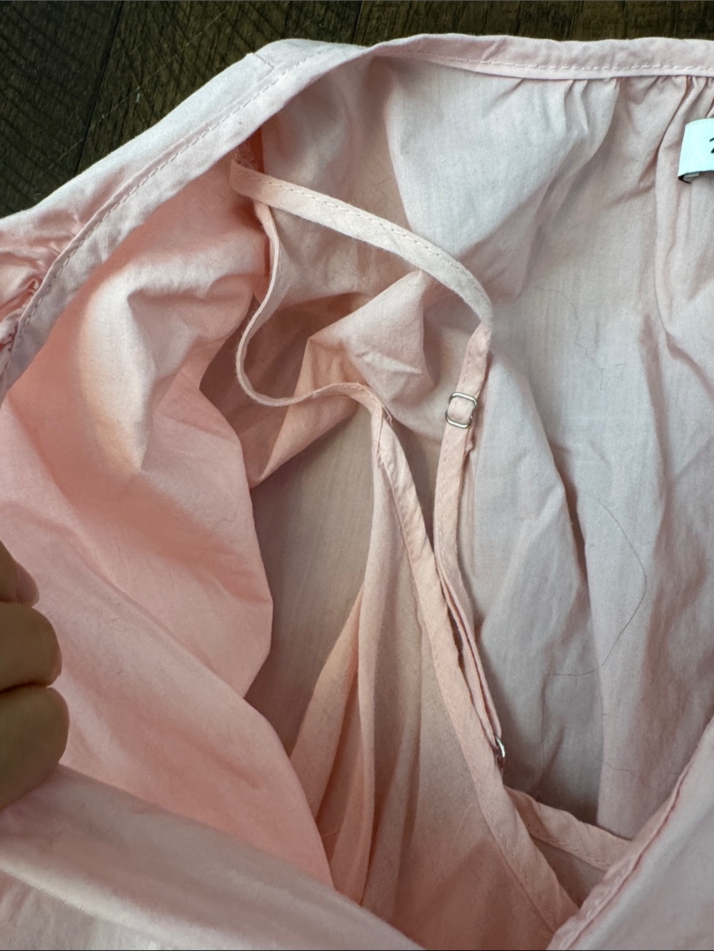Madewell Cotton Mini Dress V Neck Pink - Picture 8 of 8